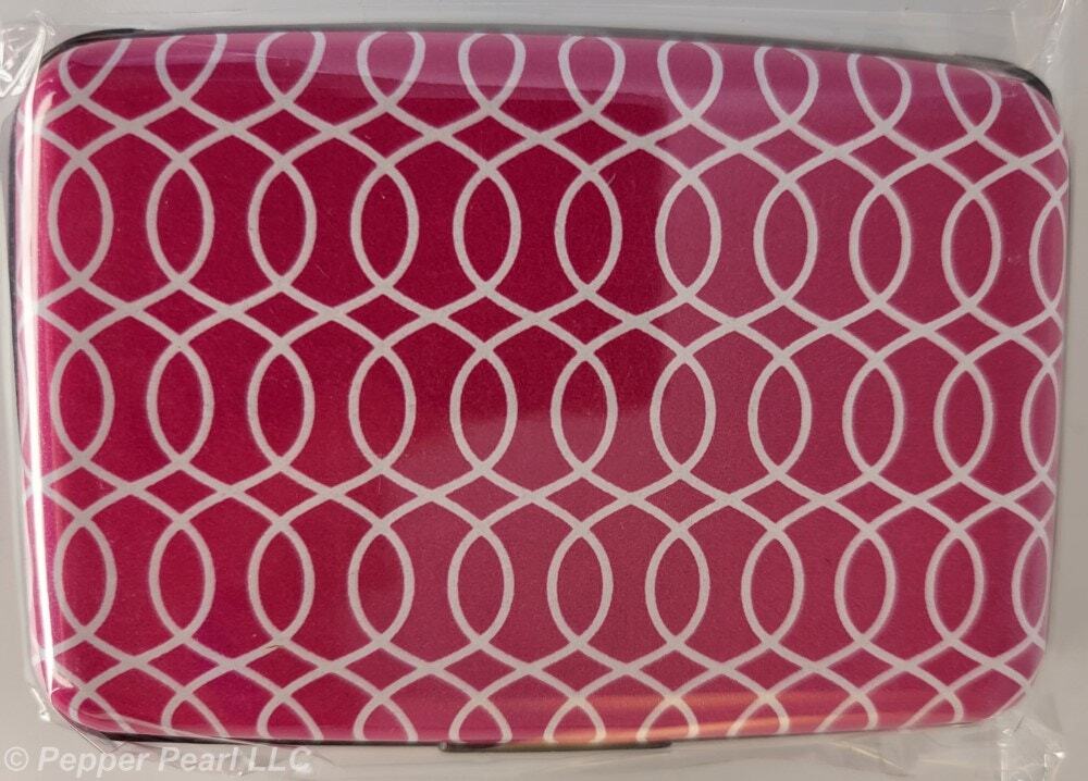 Aluminum Card Case Credit Card ID RFID card holder Travel Gift Gallery Pink